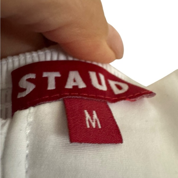 STAUD Landry White Maxi Dress Medium B185 - Picture 6 of 8